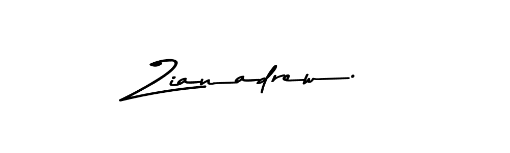 Zianadrew. stylish signature style. Best Handwritten Sign (Asem Kandis PERSONAL USE) for my name. Handwritten Signature Collection Ideas for my name Zianadrew.. Zianadrew. signature style 9 images and pictures png
