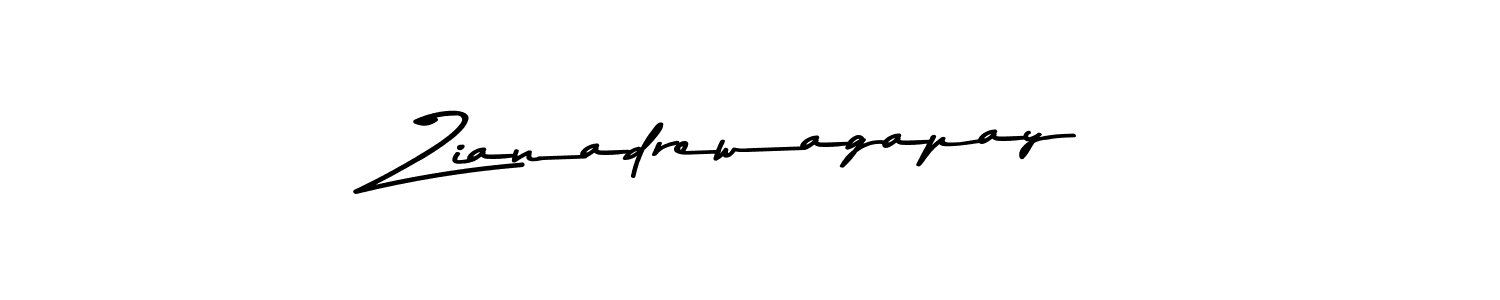 Also we have Zianadrewagapay name is the best signature style. Create professional handwritten signature collection using Asem Kandis PERSONAL USE autograph style. Zianadrewagapay signature style 9 images and pictures png