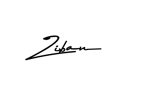 How to make Ziban name signature. Use Asem Kandis PERSONAL USE style for creating short signs online. This is the latest handwritten sign. Ziban signature style 9 images and pictures png