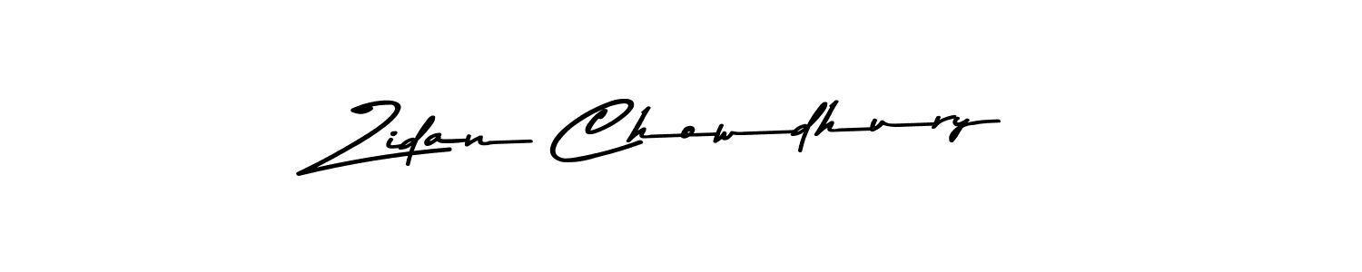 Zidan Chowdhury stylish signature style. Best Handwritten Sign (Asem Kandis PERSONAL USE) for my name. Handwritten Signature Collection Ideas for my name Zidan Chowdhury. Zidan Chowdhury signature style 9 images and pictures png