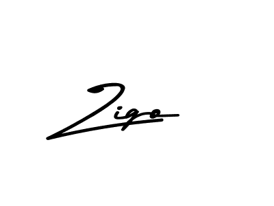 Make a beautiful signature design for name Zigo. With this signature (Asem Kandis PERSONAL USE) style, you can create a handwritten signature for free. Zigo signature style 9 images and pictures png