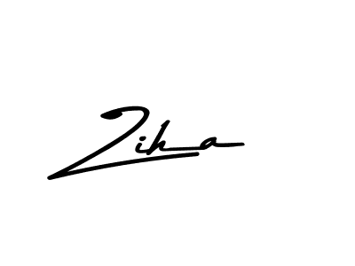 Use a signature maker to create a handwritten signature online. With this signature software, you can design (Asem Kandis PERSONAL USE) your own signature for name Ziha. Ziha signature style 9 images and pictures png