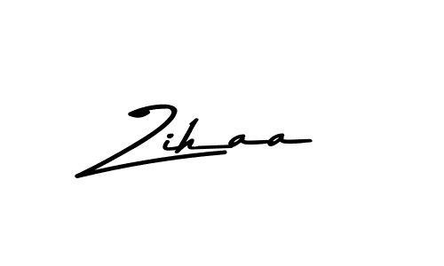 Use a signature maker to create a handwritten signature online. With this signature software, you can design (Asem Kandis PERSONAL USE) your own signature for name Zihaa. Zihaa signature style 9 images and pictures png