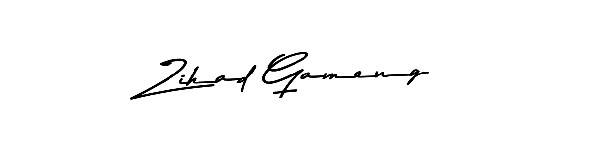 Once you've used our free online signature maker to create your best signature Asem Kandis PERSONAL USE style, it's time to enjoy all of the benefits that Zihad Gameng name signing documents. Zihad Gameng signature style 9 images and pictures png