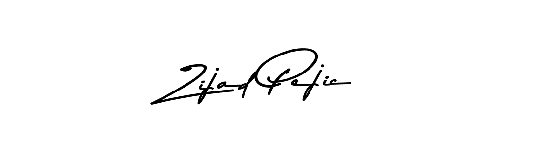 How to make Zijad Pejic name signature. Use Asem Kandis PERSONAL USE style for creating short signs online. This is the latest handwritten sign. Zijad Pejic signature style 9 images and pictures png