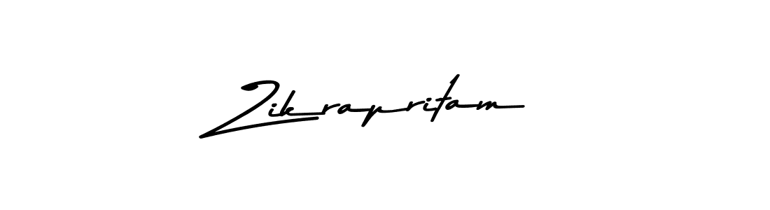 Design your own signature with our free online signature maker. With this signature software, you can create a handwritten (Asem Kandis PERSONAL USE) signature for name Zikrapritam. Zikrapritam signature style 9 images and pictures png
