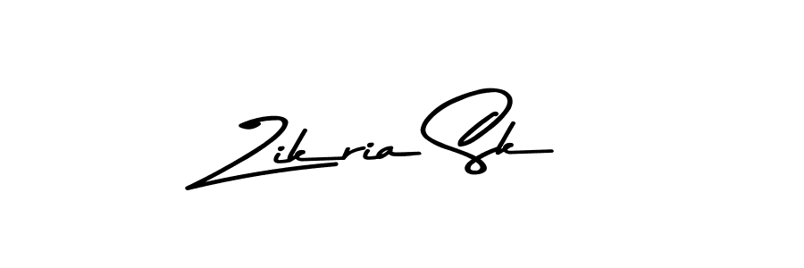 How to make Zikria Sk name signature. Use Asem Kandis PERSONAL USE style for creating short signs online. This is the latest handwritten sign. Zikria Sk signature style 9 images and pictures png
