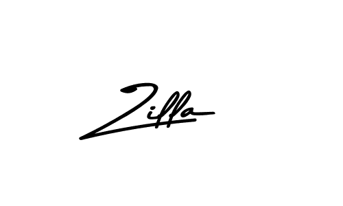 Zilla stylish signature style. Best Handwritten Sign (Asem Kandis PERSONAL USE) for my name. Handwritten Signature Collection Ideas for my name Zilla. Zilla signature style 9 images and pictures png