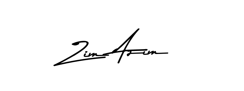 Design your own signature with our free online signature maker. With this signature software, you can create a handwritten (Asem Kandis PERSONAL USE) signature for name Zim Azim. Zim Azim signature style 9 images and pictures png