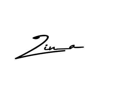 Use a signature maker to create a handwritten signature online. With this signature software, you can design (Asem Kandis PERSONAL USE) your own signature for name Zina. Zina signature style 9 images and pictures png