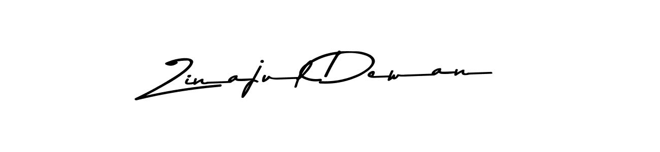 Zinajul Dewan stylish signature style. Best Handwritten Sign (Asem Kandis PERSONAL USE) for my name. Handwritten Signature Collection Ideas for my name Zinajul Dewan. Zinajul Dewan signature style 9 images and pictures png