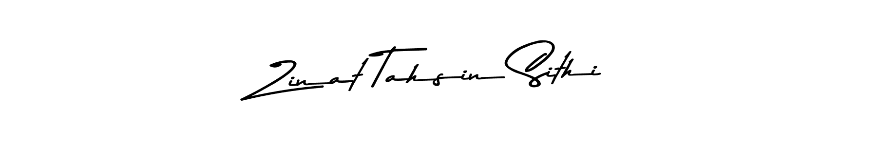 Create a beautiful signature design for name Zinat Tahsin Sithi. With this signature (Asem Kandis PERSONAL USE) fonts, you can make a handwritten signature for free. Zinat Tahsin Sithi signature style 9 images and pictures png