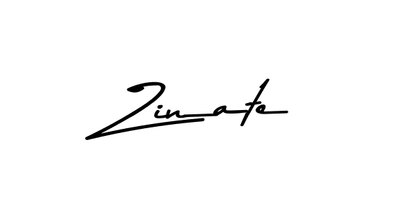 Make a beautiful signature design for name Zinate. With this signature (Asem Kandis PERSONAL USE) style, you can create a handwritten signature for free. Zinate signature style 9 images and pictures png