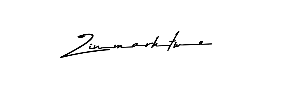 Zinmarhtwe stylish signature style. Best Handwritten Sign (Asem Kandis PERSONAL USE) for my name. Handwritten Signature Collection Ideas for my name Zinmarhtwe. Zinmarhtwe signature style 9 images and pictures png