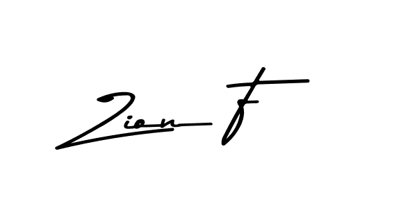 Use a signature maker to create a handwritten signature online. With this signature software, you can design (Asem Kandis PERSONAL USE) your own signature for name Zion F. Zion F signature style 9 images and pictures png