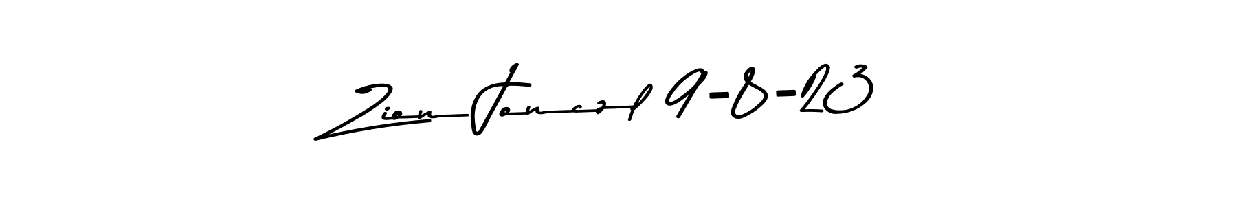 Design your own signature with our free online signature maker. With this signature software, you can create a handwritten (Asem Kandis PERSONAL USE) signature for name Zion Jonczl 9-8-23. Zion Jonczl 9-8-23 signature style 9 images and pictures png