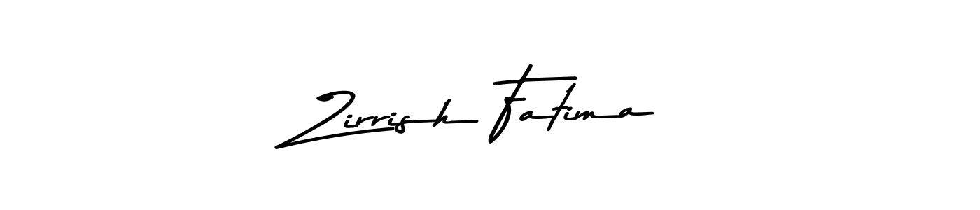 Use a signature maker to create a handwritten signature online. With this signature software, you can design (Asem Kandis PERSONAL USE) your own signature for name Zirrish Fatima. Zirrish Fatima signature style 9 images and pictures png