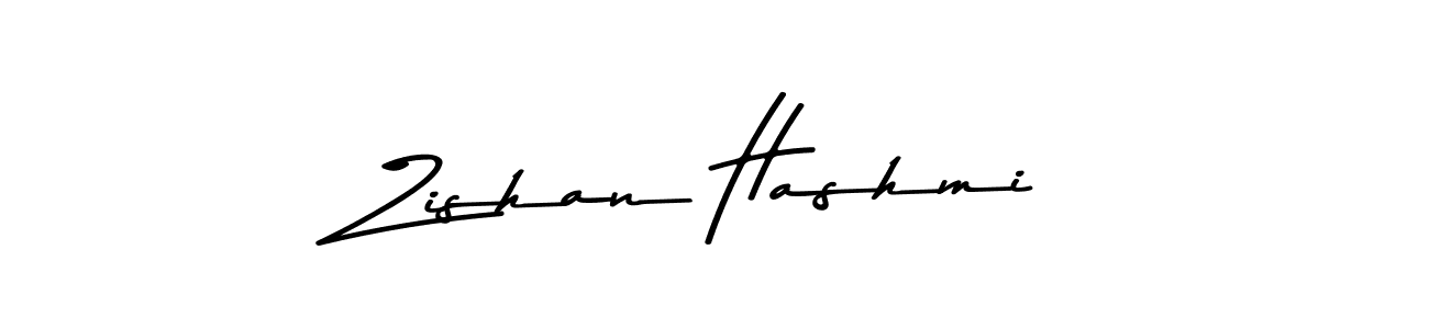 Create a beautiful signature design for name Zishan Hashmi. With this signature (Asem Kandis PERSONAL USE) fonts, you can make a handwritten signature for free. Zishan Hashmi signature style 9 images and pictures png