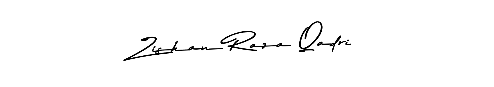 Design your own signature with our free online signature maker. With this signature software, you can create a handwritten (Asem Kandis PERSONAL USE) signature for name Zishan Raza Qadri. Zishan Raza Qadri signature style 9 images and pictures png