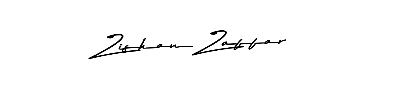 Make a beautiful signature design for name Zishan Zaffar. With this signature (Asem Kandis PERSONAL USE) style, you can create a handwritten signature for free. Zishan Zaffar signature style 9 images and pictures png