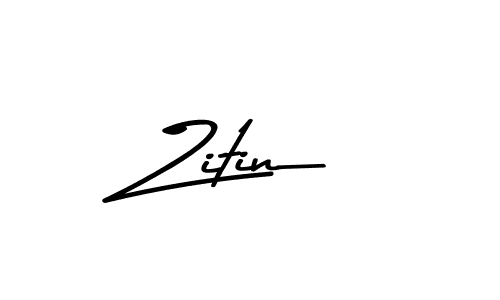 How to make Zitin signature? Asem Kandis PERSONAL USE is a professional autograph style. Create handwritten signature for Zitin name. Zitin signature style 9 images and pictures png