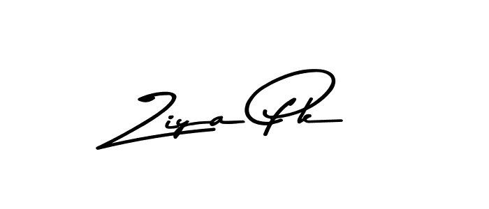 How to make Ziya Pk name signature. Use Asem Kandis PERSONAL USE style for creating short signs online. This is the latest handwritten sign. Ziya Pk signature style 9 images and pictures png