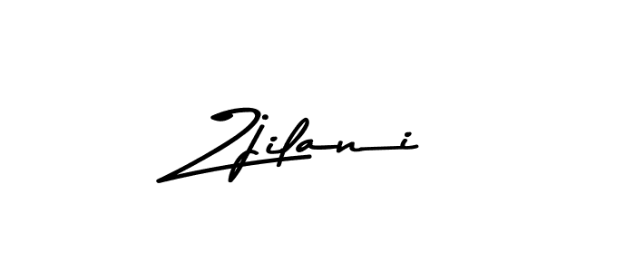 Zjilani stylish signature style. Best Handwritten Sign (Asem Kandis PERSONAL USE) for my name. Handwritten Signature Collection Ideas for my name Zjilani. Zjilani signature style 9 images and pictures png