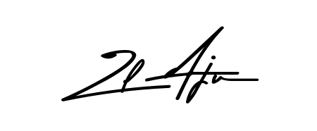 Give your name Zl  Aju an exquisite flair with the Asem Kandis PERSONAL USE script font. Ideal for contracts, resumes, and formal letterheads. Zl  Aju signature style 9 images and pictures png