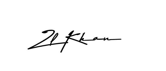 How to make Zl Khan signature? Asem Kandis PERSONAL USE is a professional autograph style. Create handwritten signature for Zl Khan name. Zl Khan signature style 9 images and pictures png