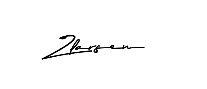 Create a beautiful signature design for name Zlarsen. With this signature (Asem Kandis PERSONAL USE) fonts, you can make a handwritten signature for free. Zlarsen signature style 9 images and pictures png