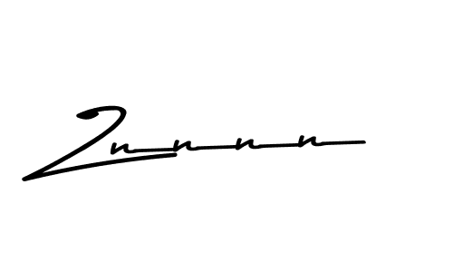 Design your own signature with our free online signature maker. With this signature software, you can create a handwritten (Asem Kandis PERSONAL USE) signature for name Znnnn. Znnnn signature style 9 images and pictures png