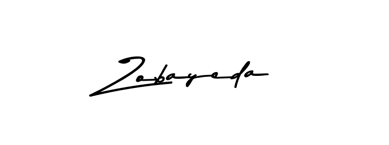 Create a beautiful signature design for name Zobayeda. With this signature (Asem Kandis PERSONAL USE) fonts, you can make a handwritten signature for free. Zobayeda signature style 9 images and pictures png