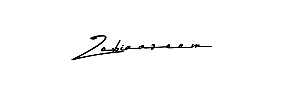 Make a beautiful signature design for name Zobiaazeem. Use this online signature maker to create a handwritten signature for free. Zobiaazeem signature style 9 images and pictures png