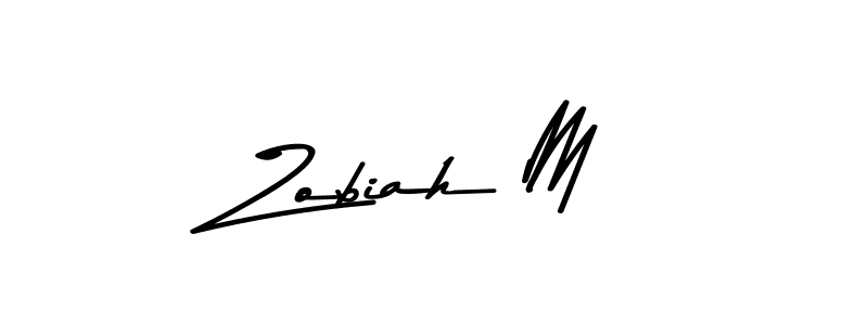 if you are searching for the best signature style for your name Zobiah M. so please give up your signature search. here we have designed multiple signature styles  using Asem Kandis PERSONAL USE. Zobiah M signature style 9 images and pictures png