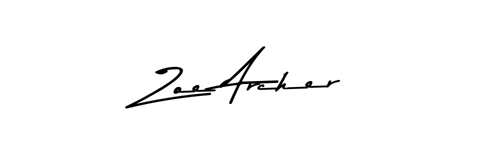 Make a beautiful signature design for name Zoe Archer. With this signature (Asem Kandis PERSONAL USE) style, you can create a handwritten signature for free. Zoe Archer signature style 9 images and pictures png