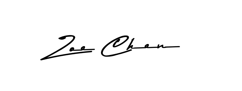 Design your own signature with our free online signature maker. With this signature software, you can create a handwritten (Asem Kandis PERSONAL USE) signature for name Zoe Chen. Zoe Chen signature style 9 images and pictures png