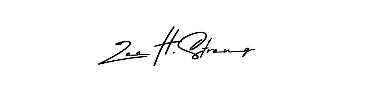 Also we have Zoe H. Strong name is the best signature style. Create professional handwritten signature collection using Asem Kandis PERSONAL USE autograph style. Zoe H. Strong signature style 9 images and pictures png