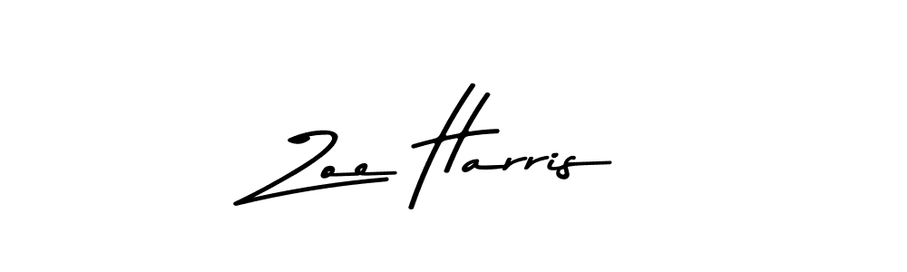 Make a beautiful signature design for name Zoe Harris. With this signature (Asem Kandis PERSONAL USE) style, you can create a handwritten signature for free. Zoe Harris signature style 9 images and pictures png