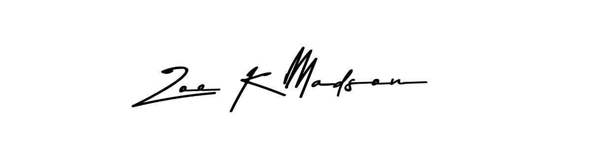 Here are the top 10 professional signature styles for the name Zoe K Madson. These are the best autograph styles you can use for your name. Zoe K Madson signature style 9 images and pictures png