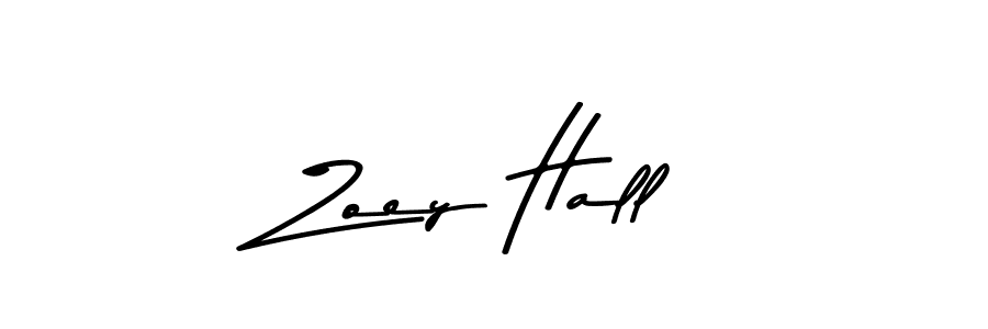 Zoey Hall stylish signature style. Best Handwritten Sign (Asem Kandis PERSONAL USE) for my name. Handwritten Signature Collection Ideas for my name Zoey Hall. Zoey Hall signature style 9 images and pictures png