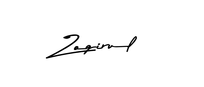 Create a beautiful signature design for name Zogirul. With this signature (Asem Kandis PERSONAL USE) fonts, you can make a handwritten signature for free. Zogirul signature style 9 images and pictures png