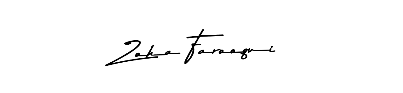 Make a beautiful signature design for name Zoha Farooqui. Use this online signature maker to create a handwritten signature for free. Zoha Farooqui signature style 9 images and pictures png