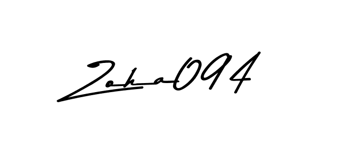 Make a beautiful signature design for name Zoha094. With this signature (Asem Kandis PERSONAL USE) style, you can create a handwritten signature for free. Zoha094 signature style 9 images and pictures png