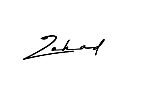 Zohad stylish signature style. Best Handwritten Sign (Asem Kandis PERSONAL USE) for my name. Handwritten Signature Collection Ideas for my name Zohad. Zohad signature style 9 images and pictures png