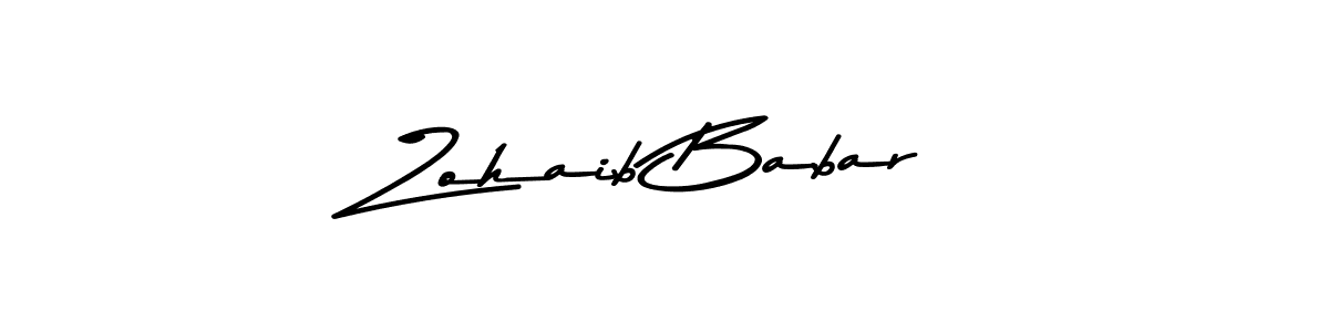 Make a beautiful signature design for name Zohaib Babar. With this signature (Asem Kandis PERSONAL USE) style, you can create a handwritten signature for free. Zohaib Babar signature style 9 images and pictures png