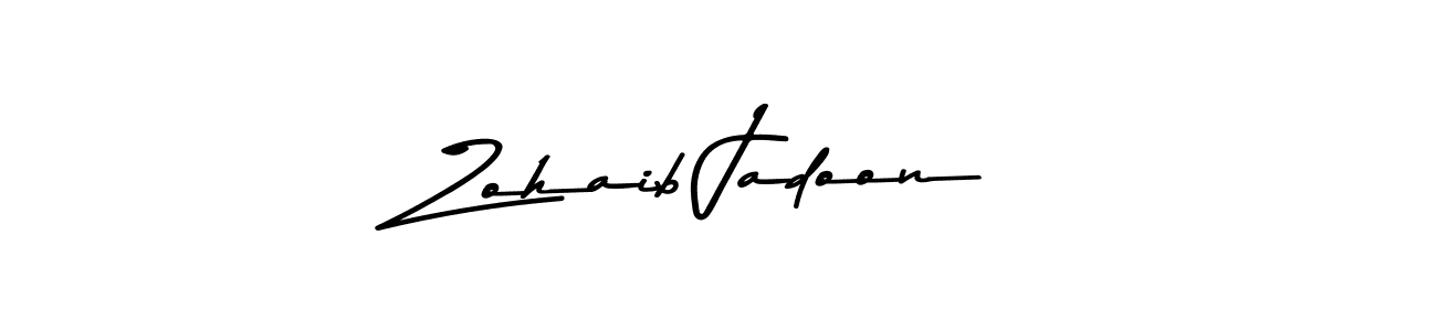 Create a beautiful signature design for name Zohaib Jadoon. With this signature (Asem Kandis PERSONAL USE) fonts, you can make a handwritten signature for free. Zohaib Jadoon signature style 9 images and pictures png