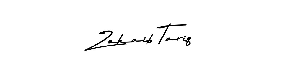 Make a beautiful signature design for name Zohaib Tariq. With this signature (Asem Kandis PERSONAL USE) style, you can create a handwritten signature for free. Zohaib Tariq signature style 9 images and pictures png