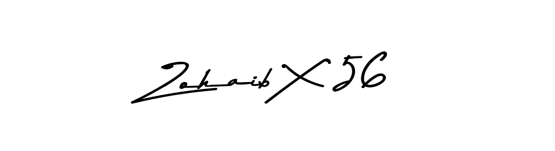 Create a beautiful signature design for name Zohaib X 56. With this signature (Asem Kandis PERSONAL USE) fonts, you can make a handwritten signature for free. Zohaib X 56 signature style 9 images and pictures png