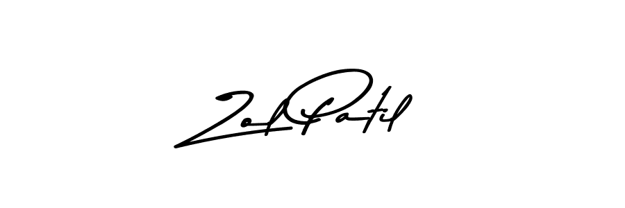 Use a signature maker to create a handwritten signature online. With this signature software, you can design (Asem Kandis PERSONAL USE) your own signature for name Zol Patil. Zol Patil signature style 9 images and pictures png