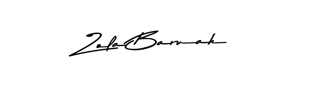 Design your own signature with our free online signature maker. With this signature software, you can create a handwritten (Asem Kandis PERSONAL USE) signature for name Zola Baruah. Zola Baruah signature style 9 images and pictures png
